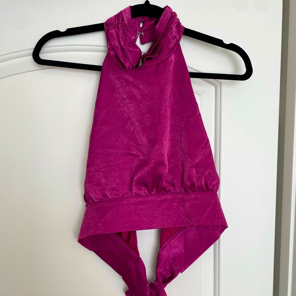 Nastygal Purple Halter Top